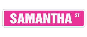 Samantha Street Vinyl Decal Sticker