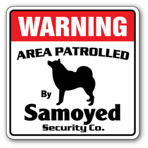 Samoyed Street Vinyl Decal Sticker