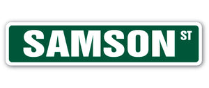 SAMSON Street Sign