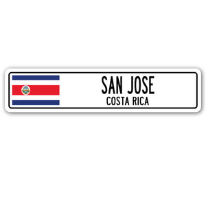 San Jose, Costa Rica Street Vinyl Decal Sticker