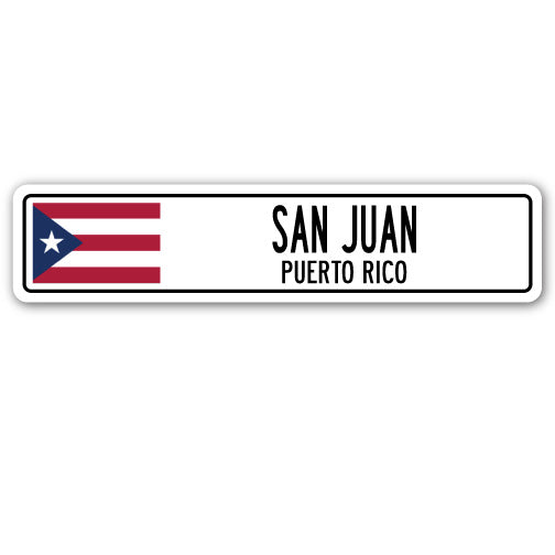 San Juan, Puerto Rico Street Vinyl Decal Sticker