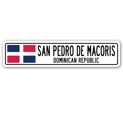 San Pedro De Macoris, Dominican Republic Street Vinyl Decal Sticker