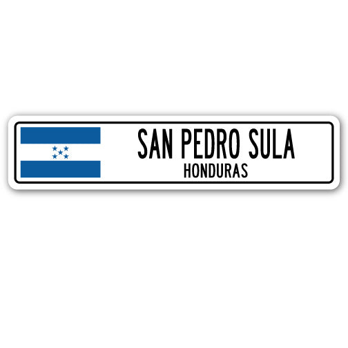 San Pedro Sula, Honduras Street Vinyl Decal Sticker