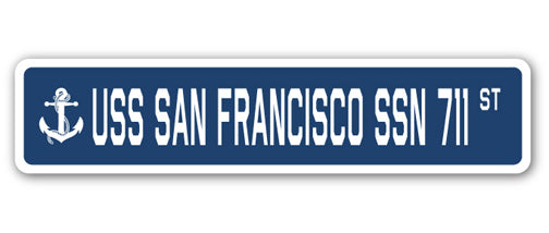 USS San Francisco Ssn 711 Street Vinyl Decal Sticker