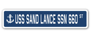 USS Sand Lance Ssn 660 Street Vinyl Decal Sticker