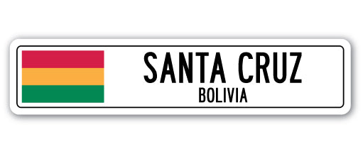 Santa Cruz, Bolivia Street Vinyl Decal Sticker