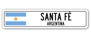 Santa Fe, Argentina Street Vinyl Decal Sticker