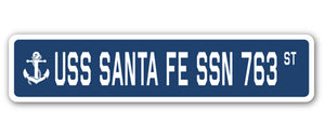 USS Santa Fe Ssn 763 Street Vinyl Decal Sticker