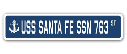 USS Santa Fe Ssn 763 Street Vinyl Decal Sticker