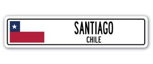 Santiago, Chile Street Vinyl Decal Sticker