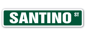 SANTINO Street Sign