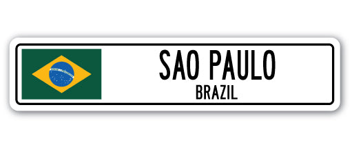 Sao Paulo, Brazil Street Vinyl Decal Sticker