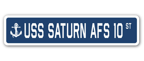 USS SATURN AFS 10 Street Sign