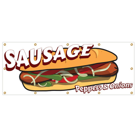 Sausage Peppers & Onions Banner