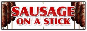 Sausage On A Stick Banner