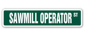 Sawmill Operator Street Vinyl Decal Sticker
