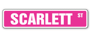 SCARLETT Street Sign