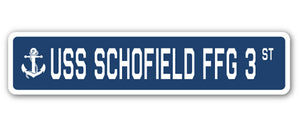 USS Schofield Ffg 3 Street Vinyl Decal Sticker