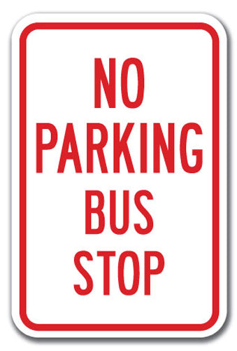 No Parking Bus Stop