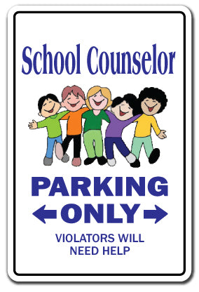 School Counselor Street Vinyl Decal Sticker