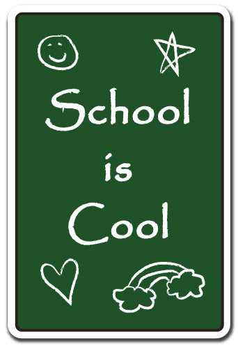 School Is Cool Vinyl Decal Sticker