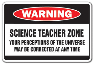 Science Teacher Zone Vinyl Decal Sticker