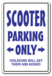 SCOOTER PARKING Sign