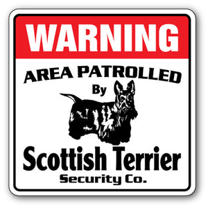 SCOTTISH TERRIER Security Sign