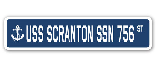 USS SCRANTON SSN 756 Street Sign