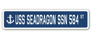 USS Seadragon Ssn 584 Street Vinyl Decal Sticker