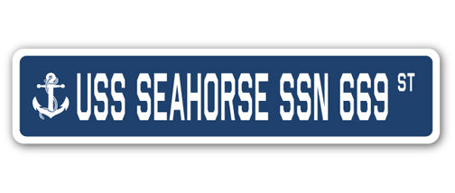 USS Seahorse Ssn 669 Street Vinyl Decal Sticker