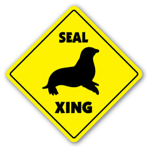 Seal Crossing Vinyl Decal Sticker