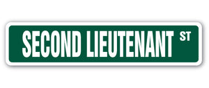 Second Lieutenant Street Vinyl Decal Sticker