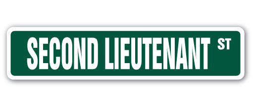 Second Lieutenant Street Vinyl Decal Sticker