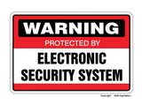 SECURITY SYSTEM SIGN ~Signs~ burglar alarm warning Property 24 Hour protection