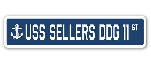 USS Sellers Ddg 11 Street Vinyl Decal Sticker
