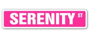 Serenity Street Vinyl Decal Sticker