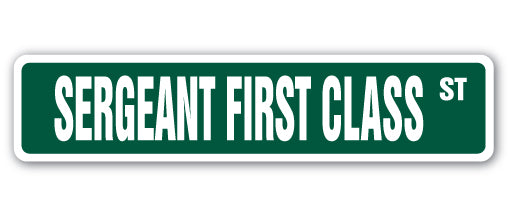Sergeant First Class Street Vinyl Decal Sticker