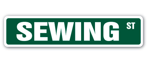 SEWING Street Sign