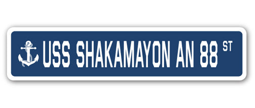 USS SHAKAMAYON AN 88 Street Sign