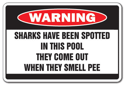Sharks Have Been Spotted Vinyl Decal Sticker