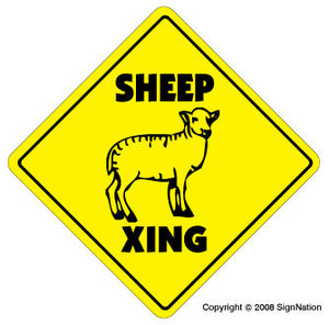 SHEEP Street Sign