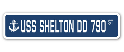 USS Shelton Dd 790 Street Vinyl Decal Sticker