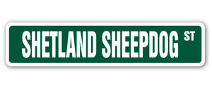 Shetland Sheepdog Street Vinyl Decal Sticker