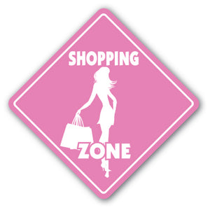 Shopping Zone Vinyl Decal Sticker