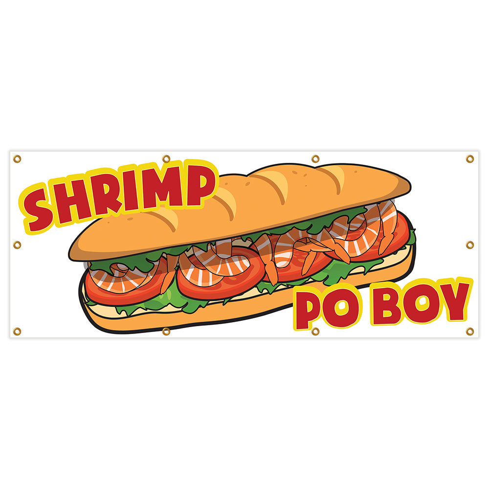 Shrimp Po Boy Banner