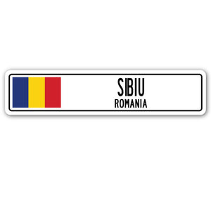 Sibiu, Romania Street Vinyl Decal Sticker