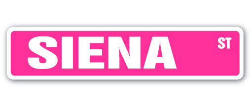 SIENA Street Sign