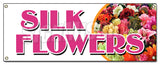 Silk Flowers Banner
