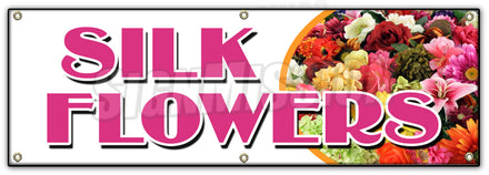 Silk Flowers Banner